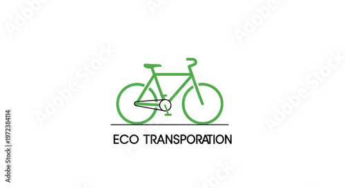 Eco friendly bicycle logo design.