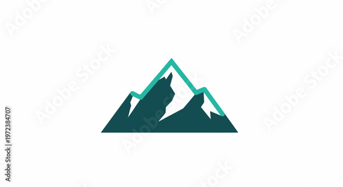 Wolf howling at mountain peak silhouette.