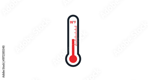 Thermometer with high temperature reading.