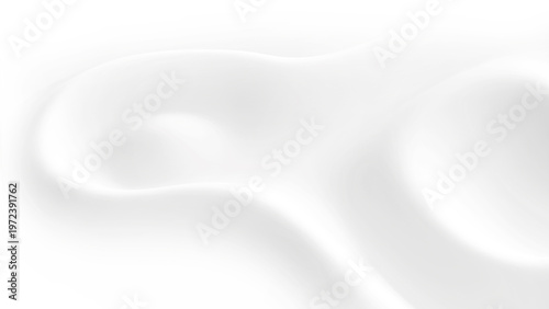 White striped pattern background, 3d wavy lines abstract design, minimal white gray background.