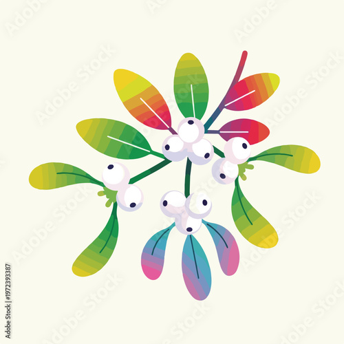 Colorful Snowflakes With Smiling Faces.