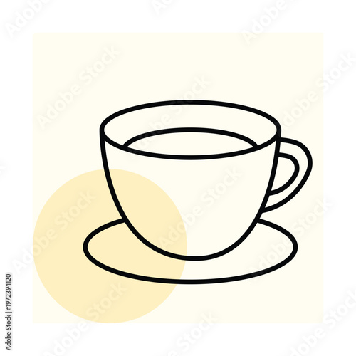 Tea Cup vector, pixel perfect, illustrator file 
