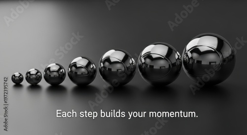 Series of Precis Metal Spheres in Gigapixel Flat Lay