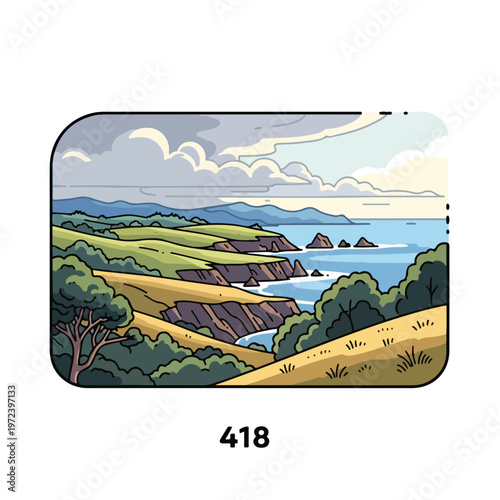 Serene Landscape With Green Hills 7.