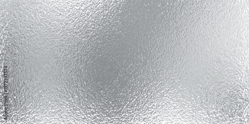 Silver foil texture background with light reflection. Vector realistic illustration of chrome metal surface with glitter gradient effect, abstract shiny texture, translucent glass, platinum wallpaper