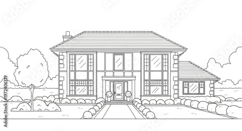 House with a large porch.