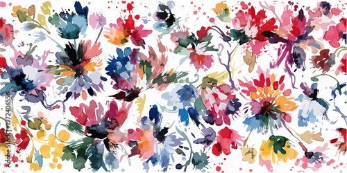 Naturalistic flower composition inspired by countryside fields in full bloom