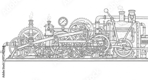 Industrial Factory Complex Landscape.