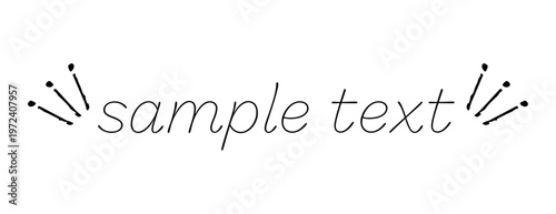 シンプルでかわいいあしらい