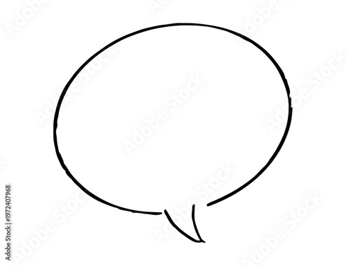 シンプルでかわいい手書きの吹き出し