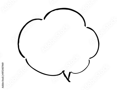 シンプルでかわいい手書きの吹き出し