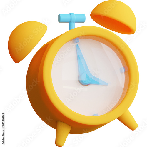 фотографія 3D Traditional Wind-Up Alarm Clock
