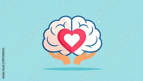 Self Care and Mental Wellness Symbol for Therapy and Counseling
