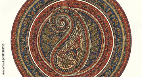 Intricate Circular Pattern Design.