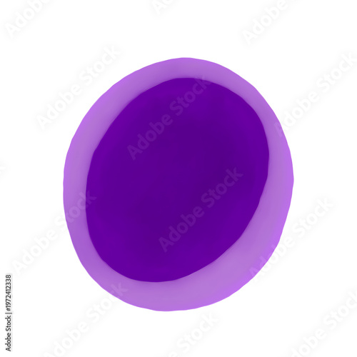 Lymphocyte Cell Artistic Medical Illustration – Immune System White Blood Cell Digital Painting