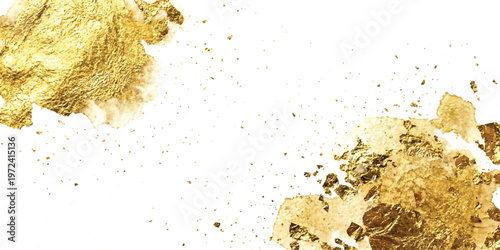 Luxury gold glitter and liquid marble texture frame with white copy space for elegant wedding invitation design