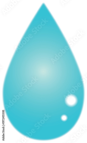 シンプルな水滴のイラスト