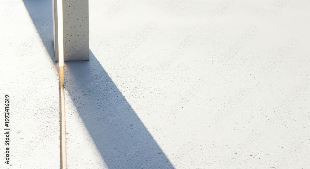 Fototapeta premium Geometry in Sunlight Architectural Abstraction Shadow Play on Concrete Linear Composition for Design Inspiration Urban Textures and Aesthetic Form