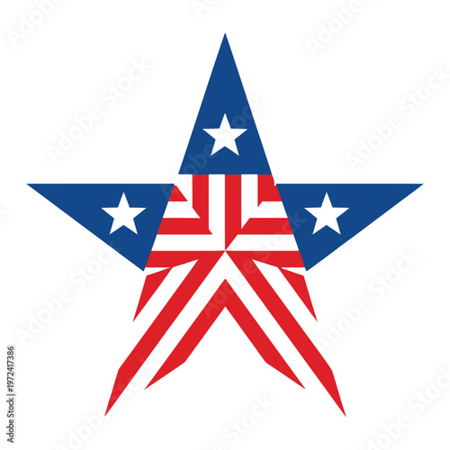 American patriotic star a symbol of unity and national pride