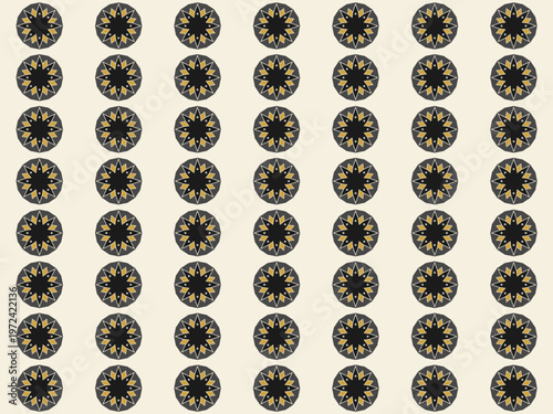 Moroccan Geometric Tile Pattern Intricate Islamic Ornament Background