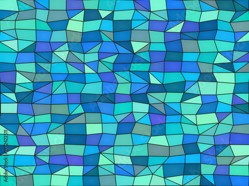 Vibrant Stained Glass Texture Geometric Cells Artistic Design