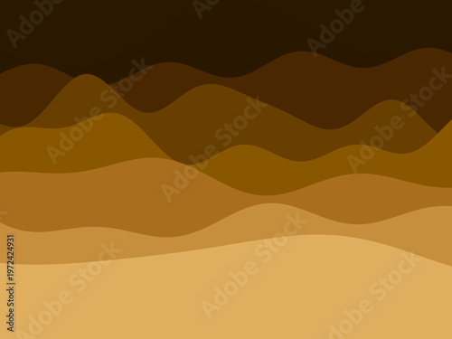 Layered Paper Cutout Waves Modern Elegant Design Background
