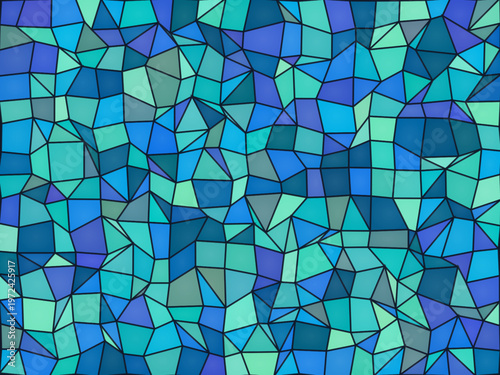 Colorful Stained Glass Window Mosaic Pattern Abstract Background