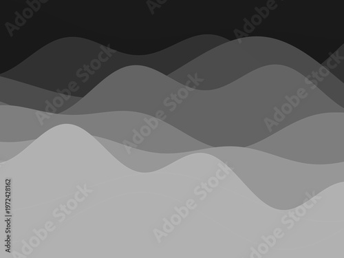 Modern Paper Cut Depth Effect Abstract Layered Vector Design