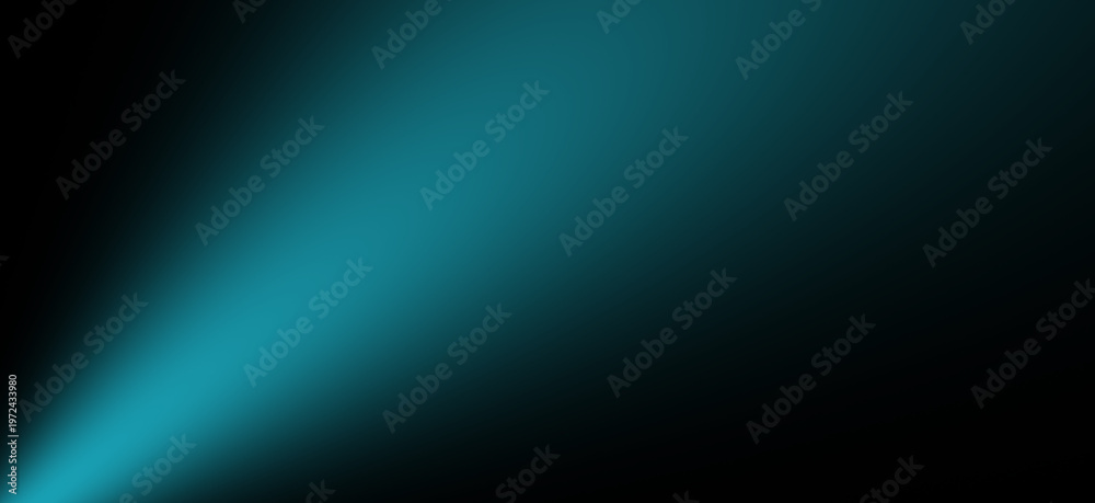 Fototapeta premium Cyan Spotlight Beam, Teal Stage Light Effect Isolated Vector Illustration, teal glow light, isolated beam flare, theater light vector, show performance graphic, focus light illustration