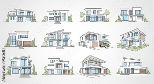 Modern house exterior designs.