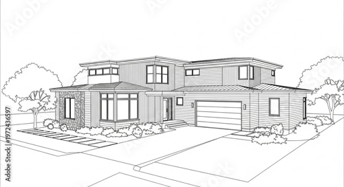 Modern Two Story House Design.