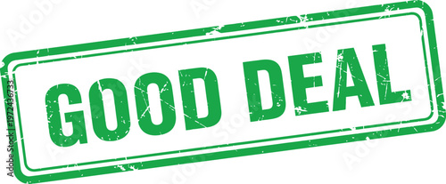 Grunge 'good deal' stamp distressed text offer