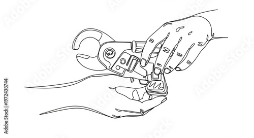 Robotic Hand Holding Device.