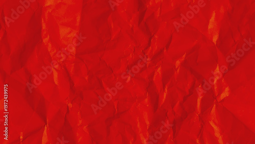 Red texture kraft paper, recycled cardstock. Old crumpled recycled paper close-up of old crumpled recycled paper