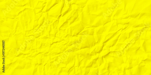 Yellow texture kraft paper, recycled cardstock. Old crumpled recycled paper close-up of old crumpled recycled paper