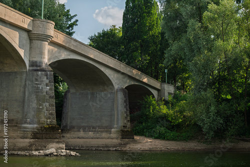 Stone bridge from below.