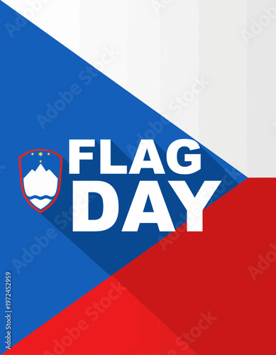 Flag Day Celebration with Slovenian National Symbol