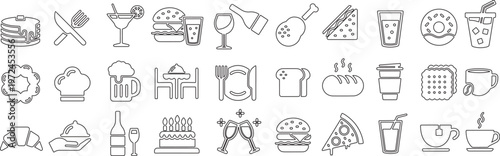 Collection of ancient egyptian hieroglyphs a detailed line art representation