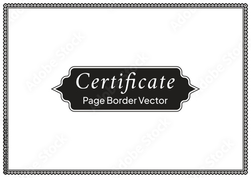 A4 Certificate Page Border (30)