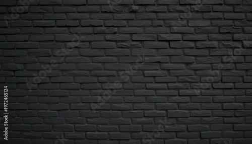 Dark charcoal brick wall texture for industrial or modern themes, perfect for backdrops and overlays