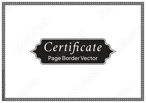 A4 Certificate Page Border (35)