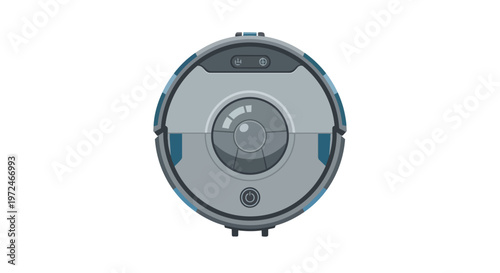 Pixel Art Robot Vacuum Cleaner Top View