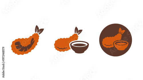 Crispy Shrimp Tempura Icons with Dipping Sauce
