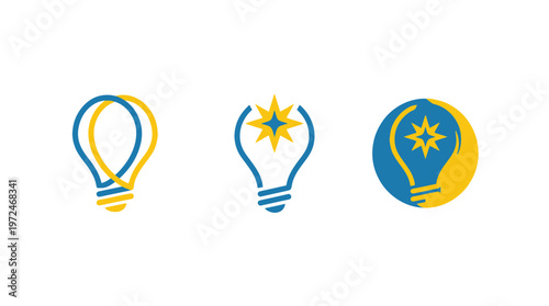 Light Bulb Icons: Innovation, Ideas, Energy, Creativity, Solutions, and Inspiration