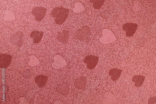 Background with red and pink hearts. Valentine's Day