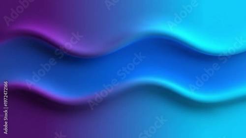 Gradient background with wavy lines in shades of blue and purple hues