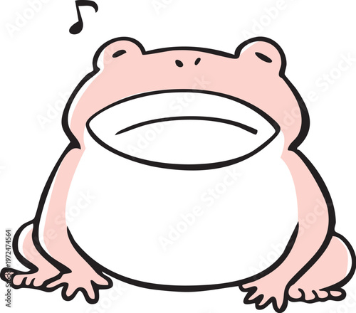 ごきげんなカエル_2色