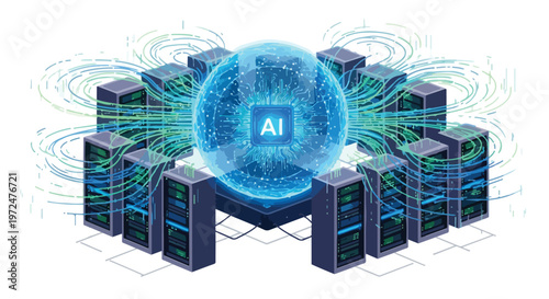 AI-powered data center infrastructure with machine learning core