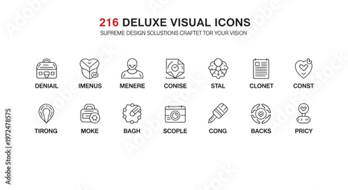 Creative Icon Design, Business Symbols, Digital Art, Graphic Representation, Modern Environment, Top-Down View, Innovative Concepts