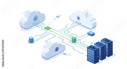 Isometric Cloud Computing Network Infrastructure with Data Centers and Storage